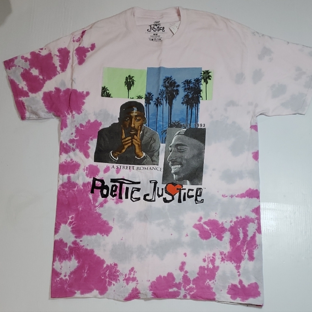 Tupac Poetic Justice Tshirt Tie Dye